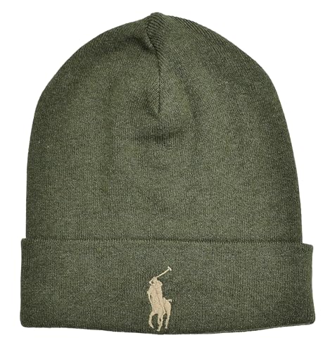 Ralph Lauren Mütze Beanie Classic Hat Baumwolle One Size Grün