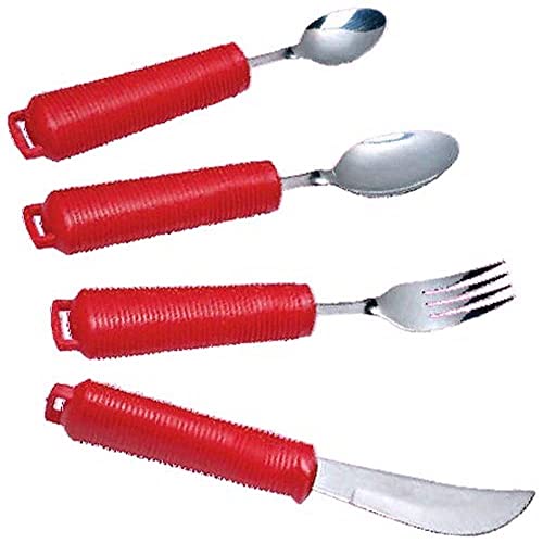 Red Handled Cutlery Besteck-Set rote Griffe 4 Stück