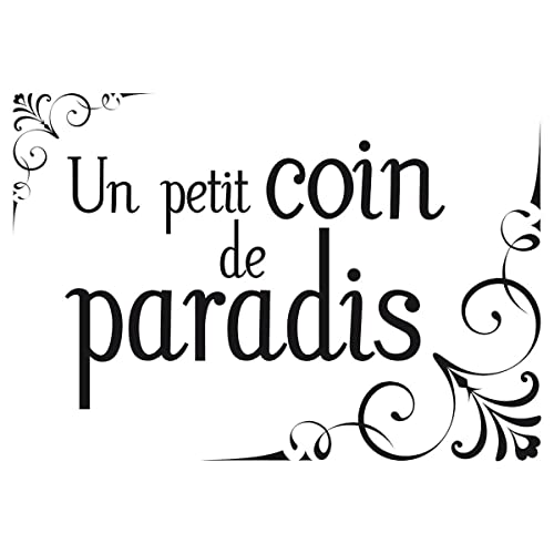 Wandsticker für Toilette, „Un petit coin de paradis“