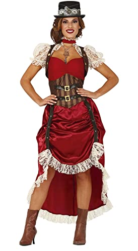 Fiestas Guirca Gotisches viktorianisches Frau Steampunk Kostüm