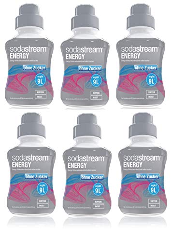 SodaStream Getränke-Sirup ohne Zucker Energy Geschmack 375ml (6er Pack)