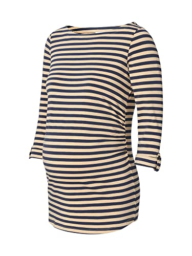ESPRIT Maternity Damen 3/4 Sleeve Stripe T-Shirt, Dark Blue-405, XS