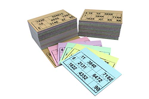 Cartoto-96 Loto-Kartons, fest, Standardformat, Dicke 1,5 mm, GTRI96, Mehrfarbig