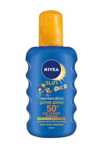 Nivea Sun Kinder Buntes Feuchtigkeitsspendendes Sonnenspray GKF 50+ 200 ml 1er Pack (1 x 200 ml)