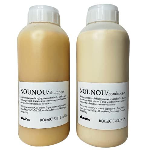 Davines Nounou Nourishing Illuminating 1000 ml Shampoo + 1000 ml Conditioner (Combo Deal) (Shampoo & Haarspülungs Sets)