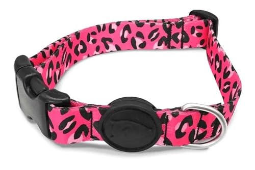Morso Halsband voor Hond gerecycled Bubble Leo Roze 37-58x2,5 cm