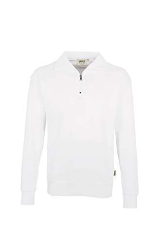 HAKRO Zip-Sweatshirt, weiß, Größen: XS - XXXL Version: XXL - Größe XXL