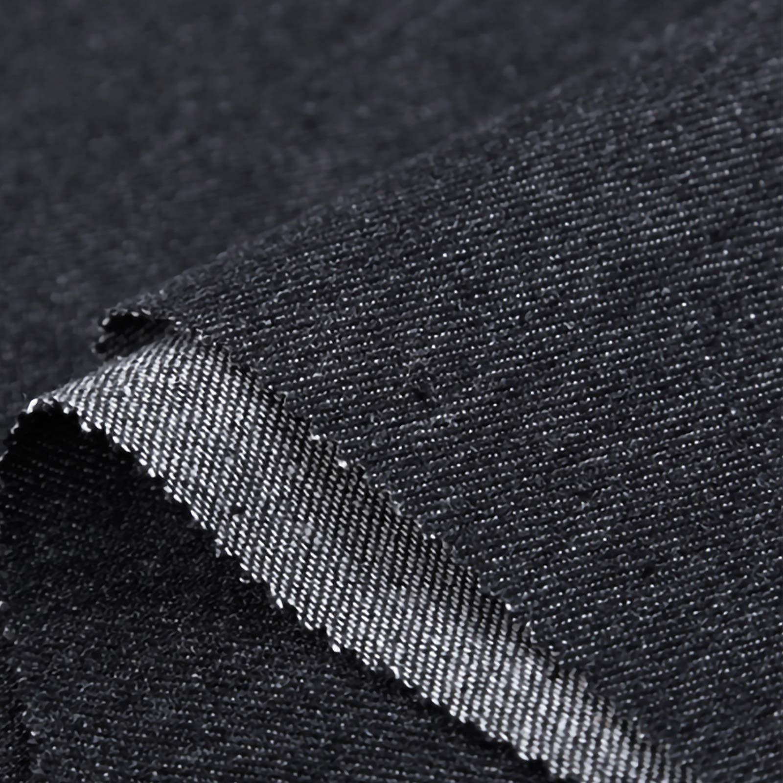 ZXC Jeansstoff Meterware 100% Baumwolle 150 cm Breit 1m Meterware Der Zum Nähen Von Kleidung,Beliebten Jeans,Vorhängen Und Wohnaccessoires Verwendet Wird(Color:schwarz)