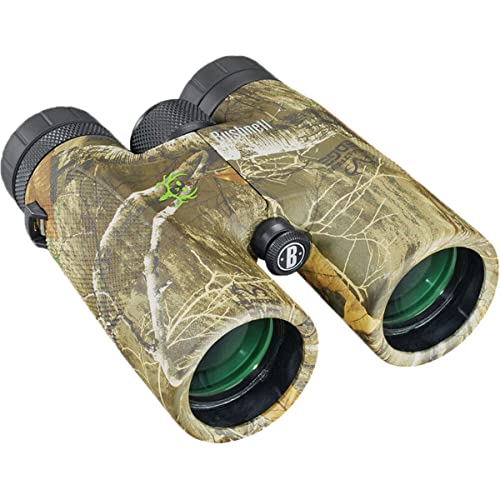 Bushnell Fernglas 10x42 Powerview Real Tree - sehr klares Bild, lichtstark, robust, perfekt für Natur -und Tierbeobachtung, 141042RB