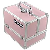 DynaSun BS35 22x17x18cm Pink Designer Beautycase Schminkkoffer Kosmetikkoffer Schmuckfach Beauty Case Reise Box
