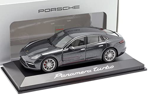 Porsche Panamera Turbo, anthrazit, 2016, Modellauto, Fertigmodell, I-Herpa 1:43