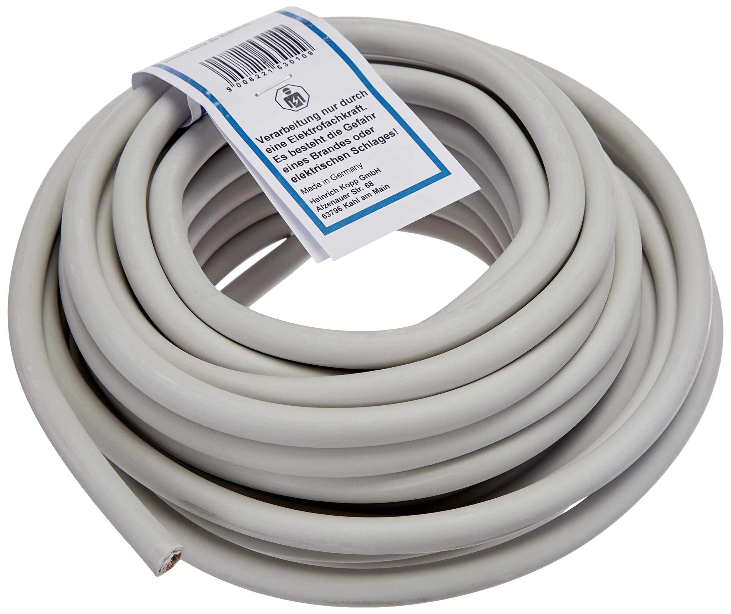 Kopp 153010840 Mantel-Leitung NYM-J 5 x 1.5 mm², 10 m, grau