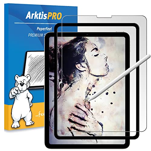 Arktis PaperFeel Glas kompatibel mit iPad Pro (2021/2020/2018) 12,9 Zoll - mattes Schutzglas - Zeichnen, Skizzieren und Schreiben wie auf Papier