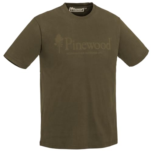 Pinewood Herren Outdoor Life T-Shirt, Oliv, 3XL