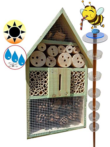 XXL Insektentränke Bienentränke Insektenhotel mit 3,5f.-Oberfäche 100 x 50 cm, 1x Lotus Bienenhotel, Premium