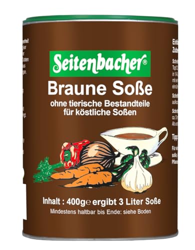 Seitenbacher Braune Sosse I vegan I glutenfrei I lactosefrei I schnell & einfach I 3er Pack (3 x 400 g)