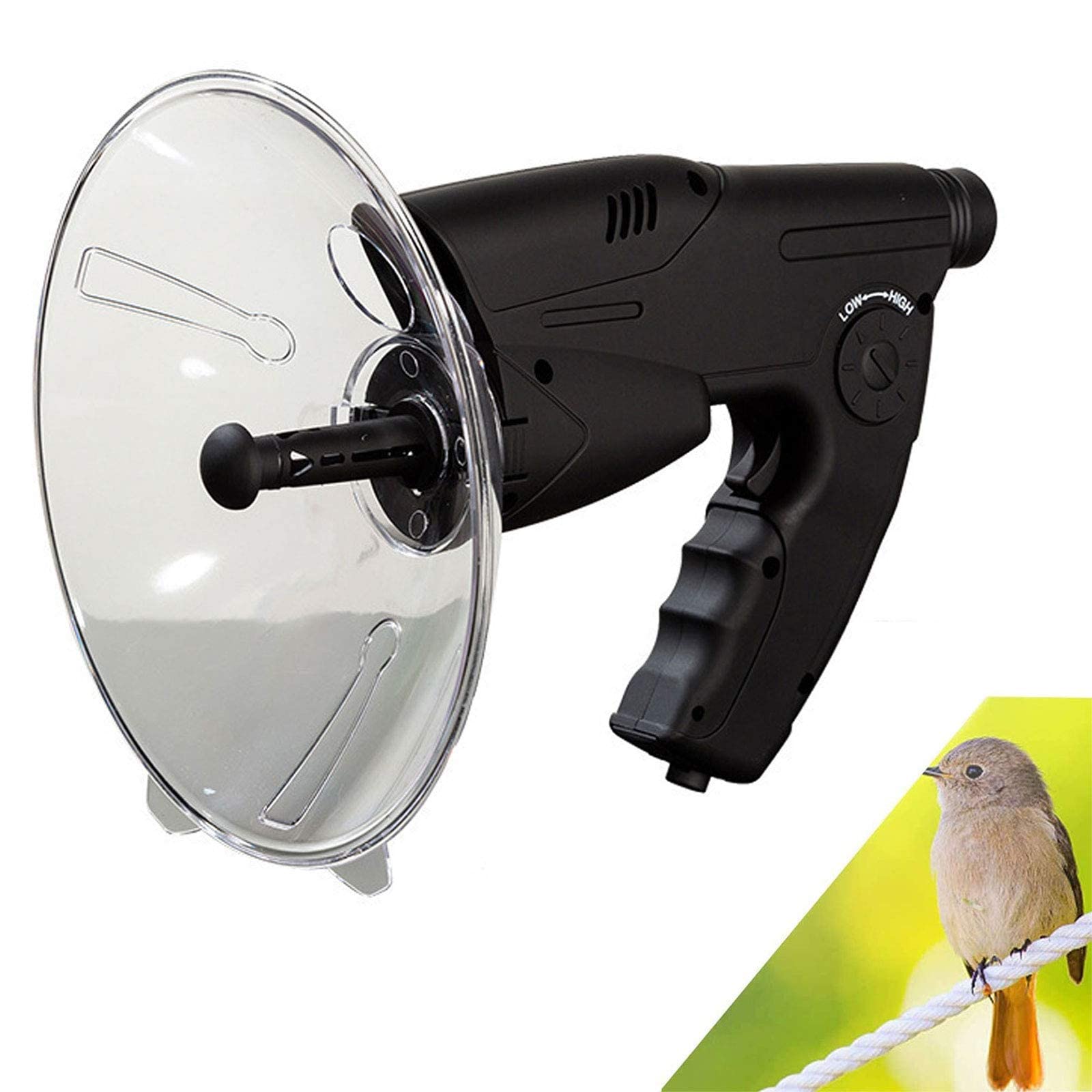 Tragbares Parabolmikrofon-Monokular, Bionic Ear Long Range Birds Listening Telescope 100M, digitales Gerät zur Naturbeobachtung und zum Lauschen für Aktivitäten im Freien