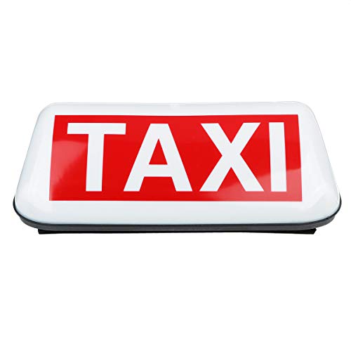 YONGYAO 38Cm Universal Taxi Cab Dachschild Top Topper Wasserdichtes Auto Magnetschild Lampe Licht Shell - Weiß