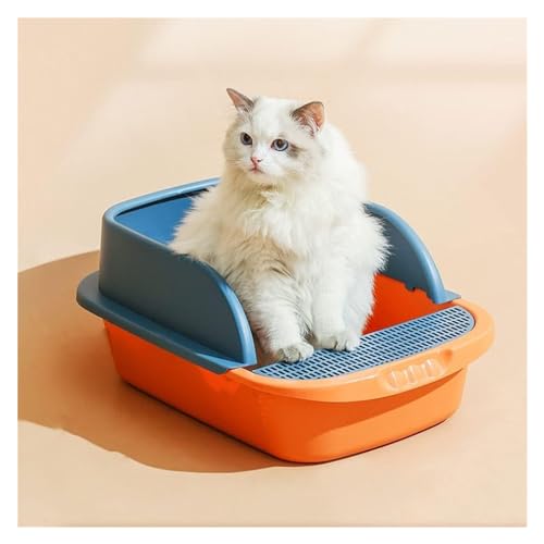 Selbstreinigende Katzentoilette, halbgeschlossene offene Katzentoilette for einfachere Handhabung der Katzentoilette, Anti-Sand mit Katzenstreuschaufel, Haustier-Kitty-Zubehör, Katzentoilette (Farbe: