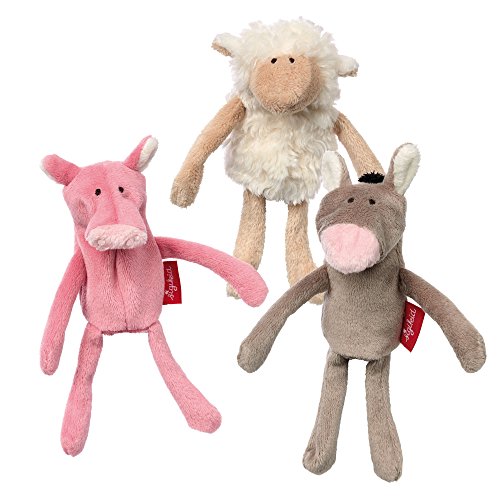SIGIKID 41565 Fingerp-set Farm Soft PlayQ Mädchen und Jungen Babyspielzeug empfohlen ab 6 Monaten mehrfarbig