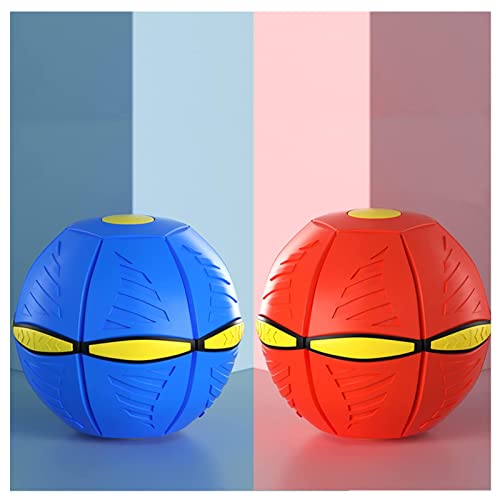 JUJNE Flying UFO Magic Ball, Hundeball Groß Gute FlexibilitäT Fliegender Ball, Interaktives Hundespielzeug,2PCS