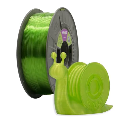 Winkle PETG Filament Krystal Lime | PETG 1,75 mm | 3D-Filament | 3D-Drucker | Farbe Krystal Lime | Spule 300 g, Lindgrün