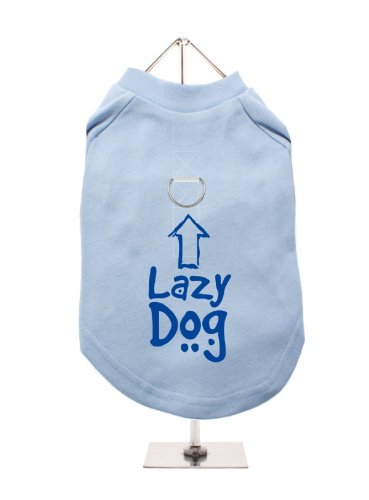"Lazy Dog" UrbanPup Hunde/T-Shirt (blau/blau)