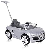 ROLLPLAY Push Car mit ausziehbarer Fußstütze, Für Kinder ab 1 Jahr, Bis max. 20 kg, Audi R8 Spyder, Pink