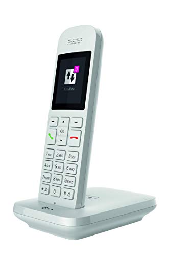 Telekom Sinus 12 in Weiß Festnetz Telefon schnurlos, 5 cm Farbdisplay, beleuchtete Tastatur | Anschlussunabhängige Nutzung an Allen handelsüblichen Routern und Standardanschlüssen