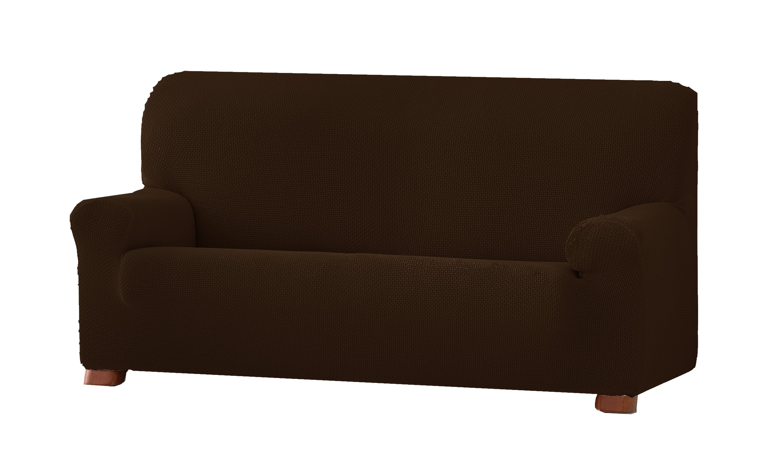 Eysa Cora bielastisch Sofa überwurf 3 sitzer Farbe 07-braun, Polyester-Baumwolle, 36 x 27 x 17 cm