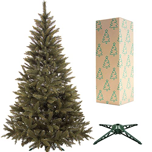 SPRINGOS Weihnachtsbaum Fichte 180 cm Premium Qualität Künstlicher Christbaum inkl Ständer