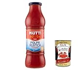 8x Mutti Polpa di Pomodoro Rustica, Tomatenpulpe Tomatensauce Tomaten 100% Italienisch 690g + Italian Gourmet polpa 400g