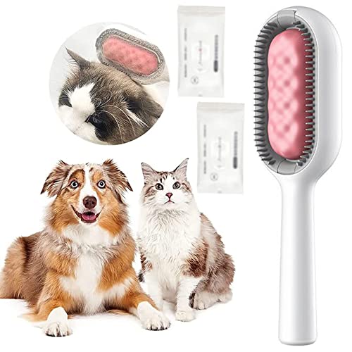 Knot Remover for Pets, Pet Cleaning Hair Removal Comb, Massage for Removing Loose Undercoat, Pet Hair Remover for Long and Short Haired Dogs and Cats,Pink longhair,1pcs
