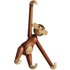 Holzfigur Affe braun 20 cm