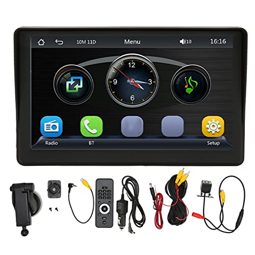 Auto-Stereoanlage, 7-Zoll-Touchscreen-Auto-MP5-Player, Bluetooth-Auto-Multimedia-Player, Freisprechen, MP3-Player, Rückfahrkamera, Mobiltelefonanschluss, UKW-AM-Autoradioempfänger