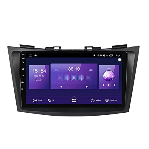 Radio-Navigation für Suzuki Swift 2011–2017, Plug-and-Play-Autoradio, Bluetooth-FM-Radio, integriertes Bluetooth 4.0 und WLAN-Hotspot, GPS-Navigation/CarPlay mit Rückfahrkamera (Farbe