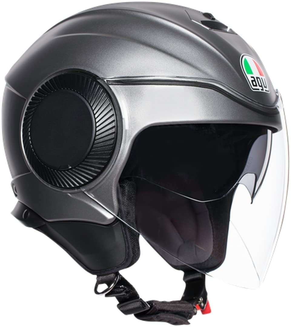 AGV Herren Orbyt Motorrad Helm, grau, XL