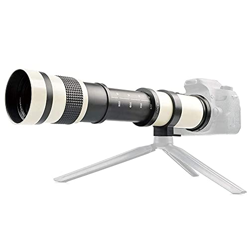 420-800 mm Telezoomobjektiv mit manueller Fokussierung für Canon EF-S-Mount-Kamera, mit T2-Mount, vollständiger manueller Fokussierung, mehrschichtiger MC-Beschichtungsfilm, Ganzmetallstruktur.