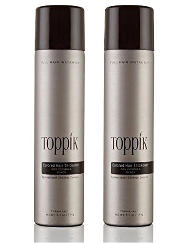 TOPPIK 2 x Haarverdichtungsspray Mittelbraun Hair Thickener Spray Haarverdichtung