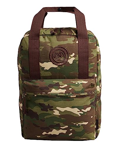 Superdry Unisex-Adult 91-Bags_Vintage Forest L Backpack, Washed Khaki, One Size
