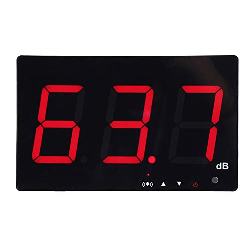 Schallpegelmesser, 30~130dB 9,6 inches großer LCD Bildschrim Display Wand Hängende Dezibel Noise Measuring Tester mit Datenlogger & Alarm