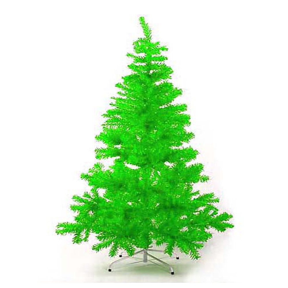 HAB & GUT -XM048- künstlicher Weihnachtsbaum/Farbiger Tannenbaum HELLGRÜN - Höhe 240 cm