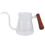 YUUGA Schwanenhals-Wasserkocher, Glas Schwanenhals-Wasserkocher Tee über den Wasserkocher gießen Kaffeetropfer 350ml