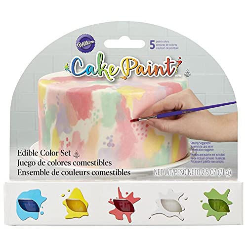 Edible Cake Paint, Primary Color Set of 5 by Wilton