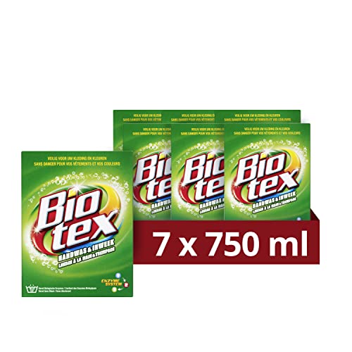 Biotex Waschpulver Handwäsche & Einzucht für hartnäckige Flecken - 7 x 750g - Vorteilspackung
