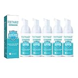 30ml Teethaid Mouthwash, Zahnweiß Mousse, Teeth Whitening Foam Zahnpasta, Teethaid Mundspülung, Natürliche Pfefferminz Zahnweiß Schaum, Zahnaufhellung Mundpflege Zahnpasta (5 Stück)