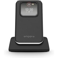 emporiaJOY-LTE | Seniorenhandy 4G Volte | Klapphandy ohne Vertrag | Mobiltelefon mit Notruftaste | 2,8-Zoll-Display | Schwarz
