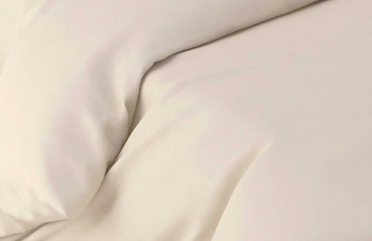 Anne de Solene Uni Bettbezug Baumwolle Coco, Baumwolle, Schokoladenbraun, 240x260x0,8 cm