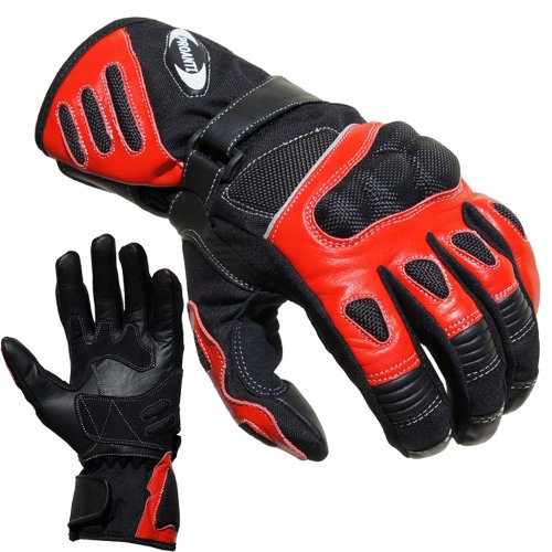 PROANTI Motorradhandschuhe Summer Motorrad Handschuhe (Gr. M - XXL, Rot)