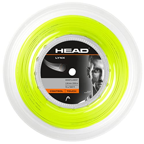HEAD Unisex - Erwachsene Lynx Rolle Tennis-Saite, Yellow, 18